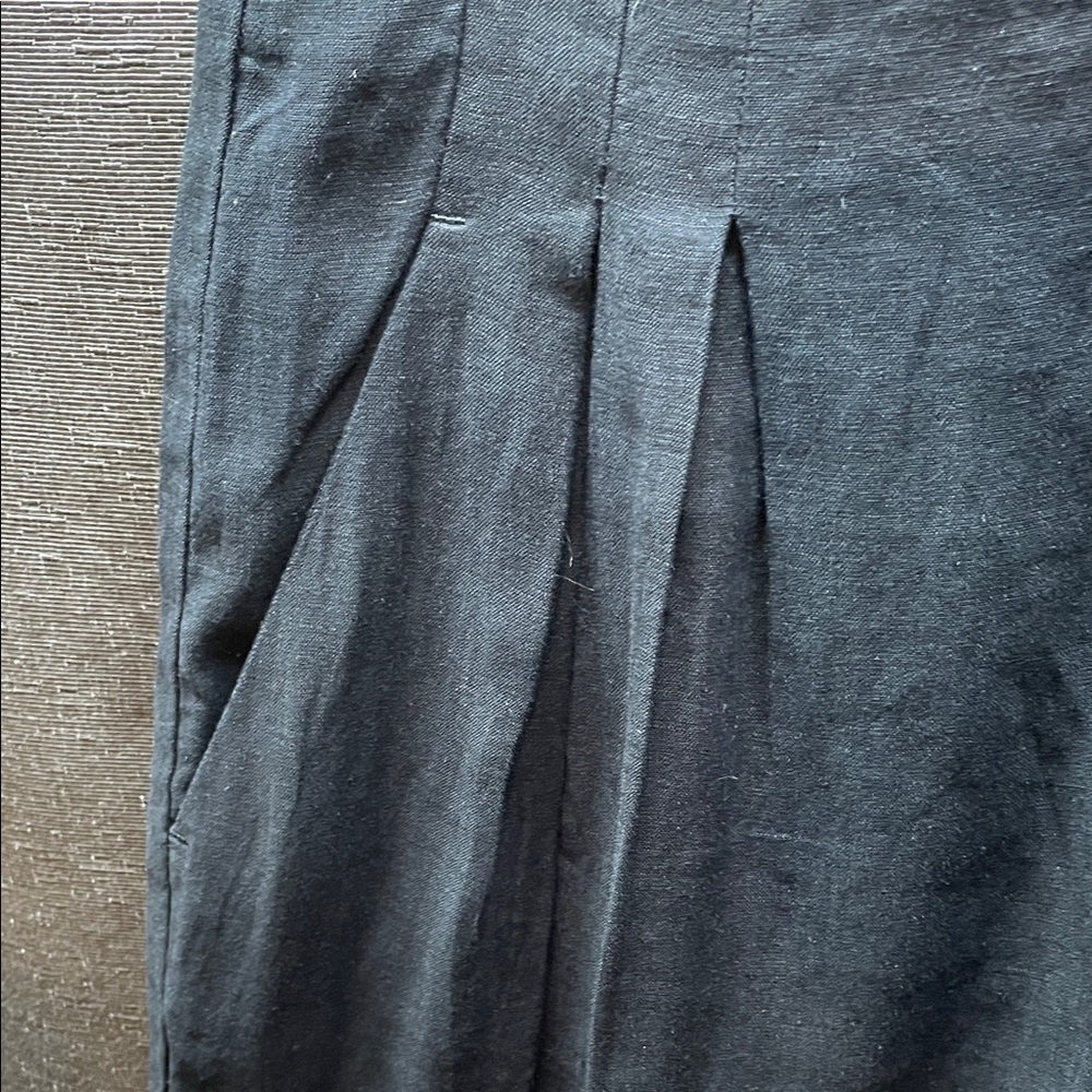 Banana Republic Black High Rise Wide-Leg Pants with Side Pockets - Picture 9 of 11